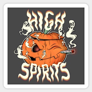 High Spirits Jack O Lantern Version Halloween Sticker